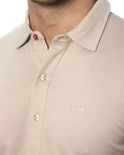Verri Beige Cotton Men Shirt