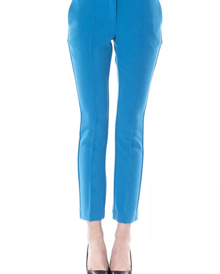 BYBLOS Light Blue Polyester Women Pants