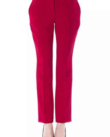 BYBLOS Fuchsia Polyester Women Pant