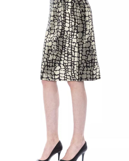 BYBLOS Gold Viscose Women Skirt