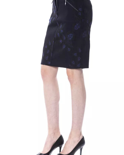 BYBLOS Blue Cotton Women Skirt