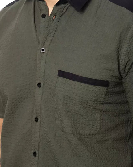 Verri Army Cotton Men Shirt