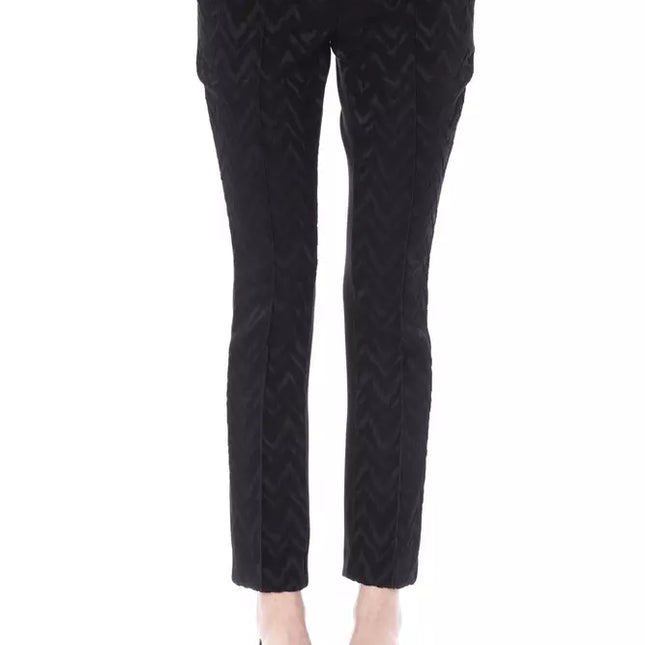 BYBLOS Black Marabou Women's Pants