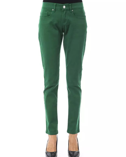BYBLOS Green Cotton Women Pant