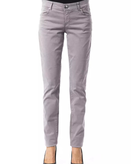 BYBLOS Gray Cotton Women's Pant