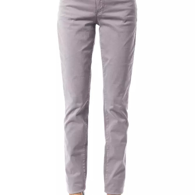 BYBLOS Gray Cotton Women Jeans