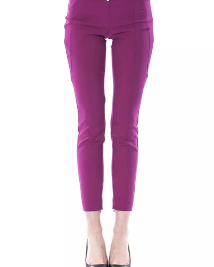 BYBLOS Purple Polyester Women Pants