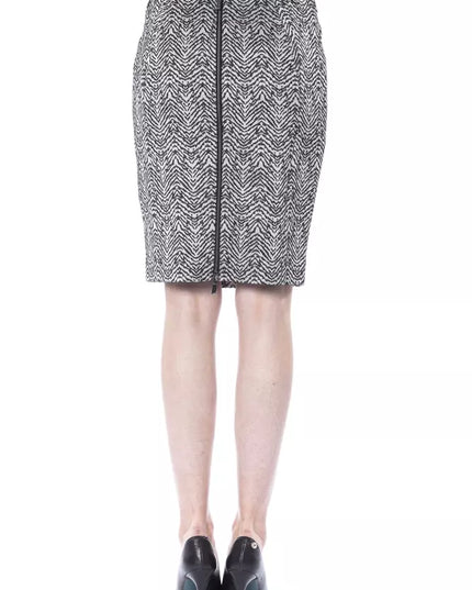 BYBLOS Black Viscose Women Skirt