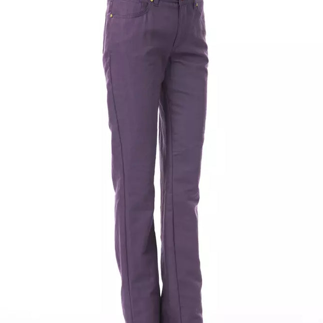 BYBLOS Purple Cotton Women's Pants