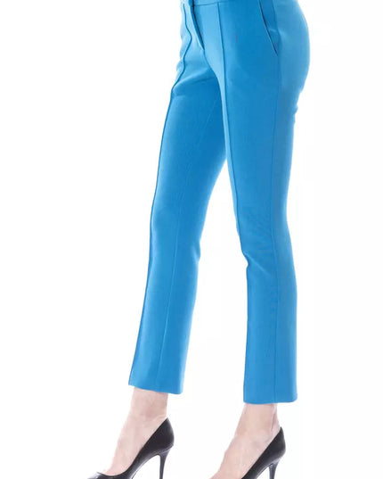 BYBLOS Light Blue Polyester Women Pants