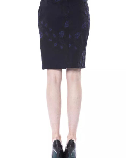 BYBLOS Blue Cotton Women Skirt