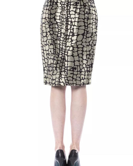 BYBLOS Gold Viscose Women Skirt