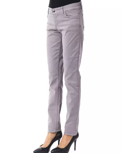 BYBLOS Gray Cotton Women's Pant