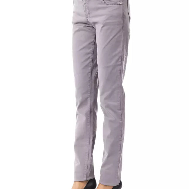 BYBLOS Gray Cotton Women Jeans
