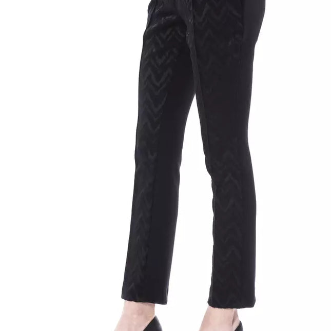 BYBLOS Black Marabou Women's Pants