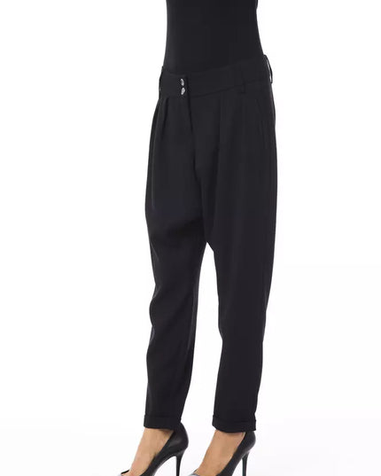 BYBLOS Black Polyester Women Pants