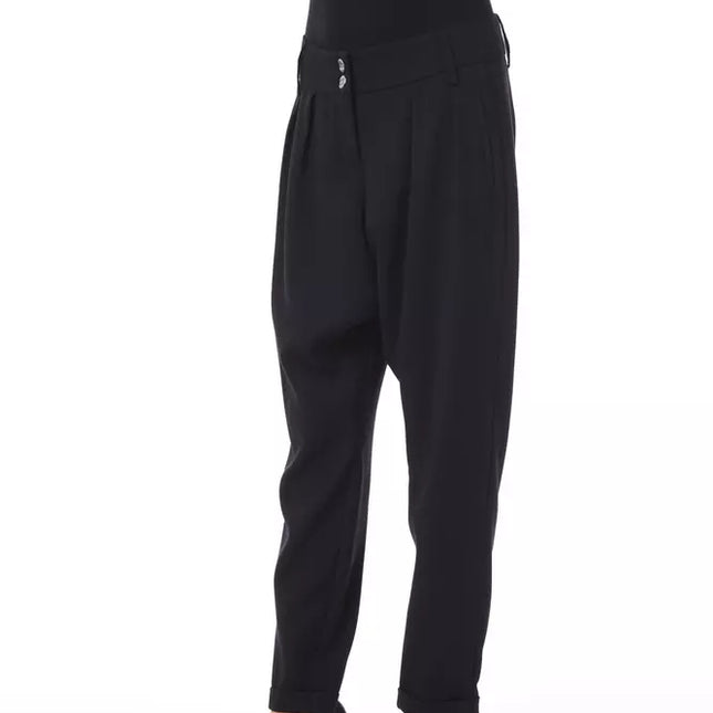 BYBLOS Black Polyester Women Pants
