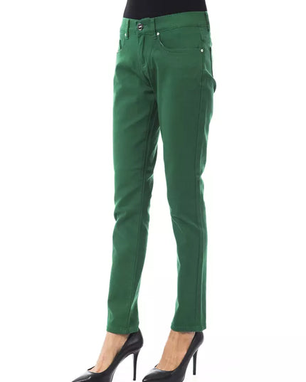 BYBLOS Green Cotton Women Pant
