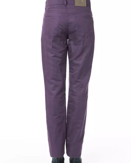 BYBLOS Purple Cotton Women Pant