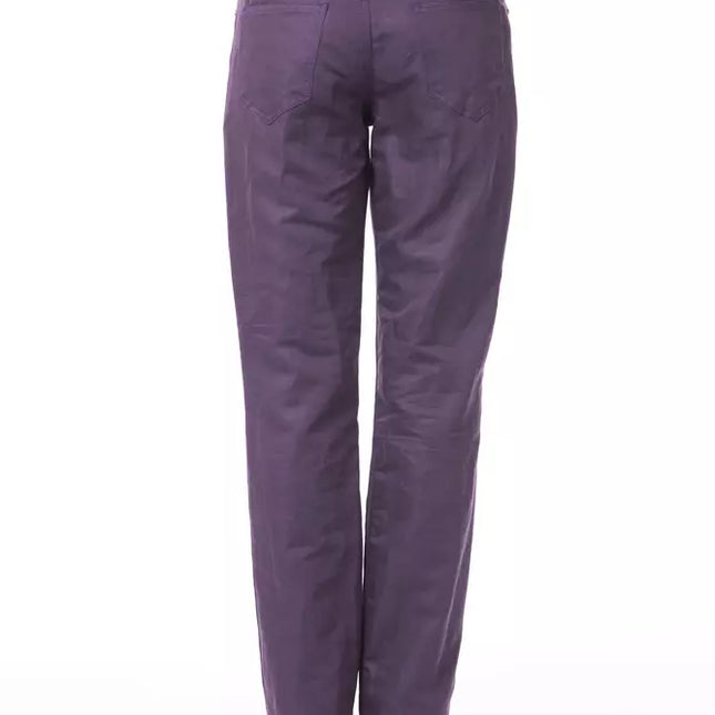 BYBLOS Purple Cotton Women's Pants