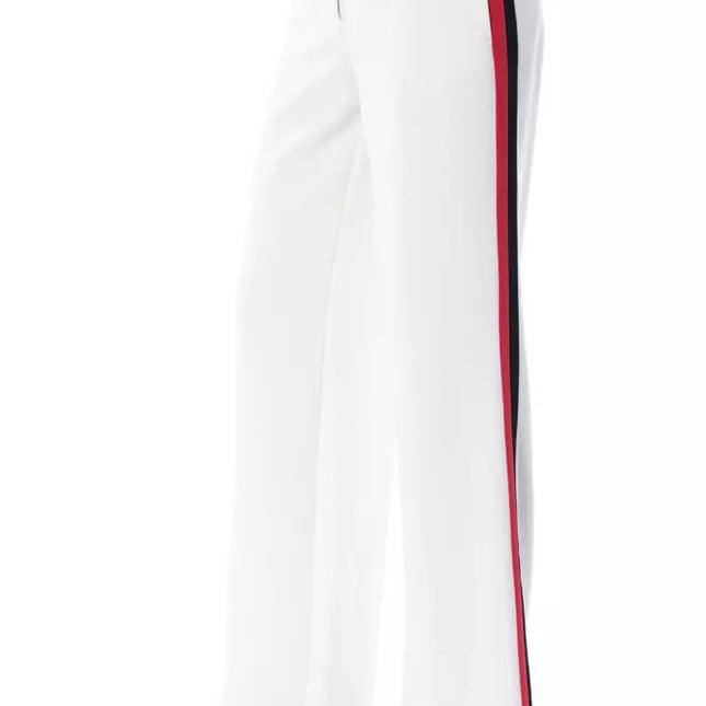 BYBLOS White Polyester Women Pant