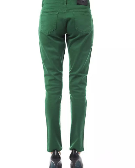 BYBLOS Green Cotton Women Pant