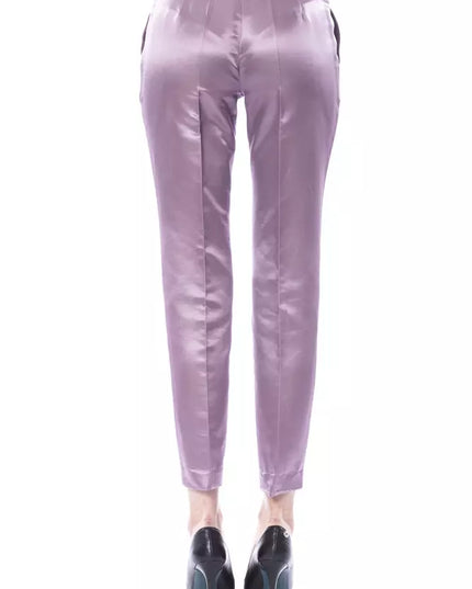 BYBLOS Purple Cotton Women's Pant
