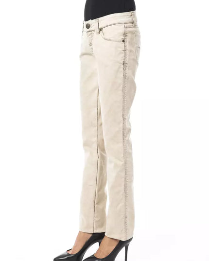 BYBLOS Beige Cotton Women Jeans