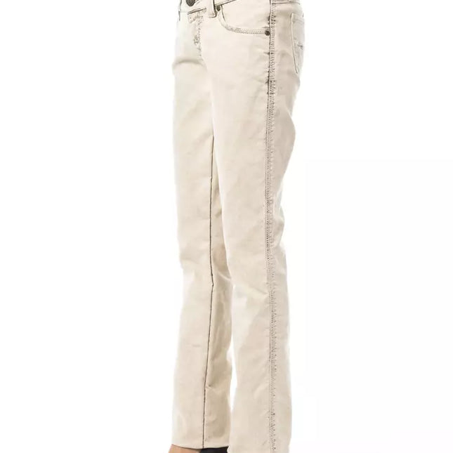 BYBLOS Beige Cotton Women Jean