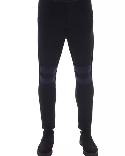 Nicolo Tonetto Black Viscose Men Pant