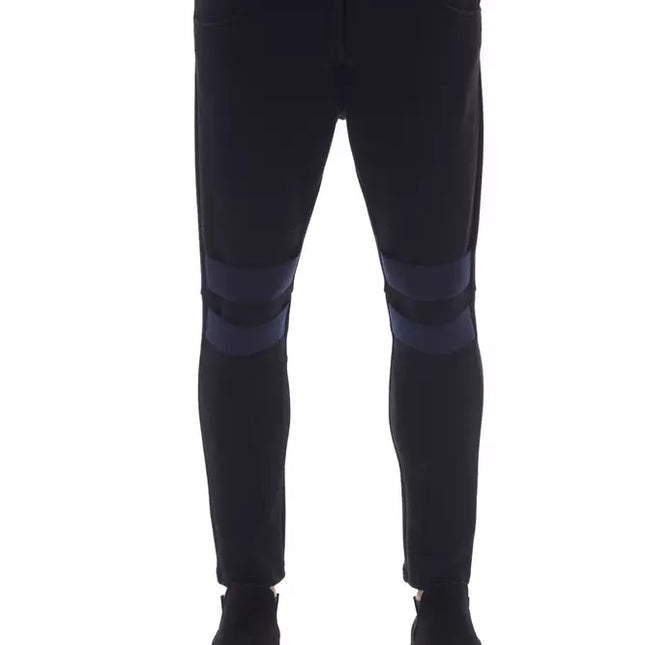 Nicolo Tonetto Black Viscose Men Pant