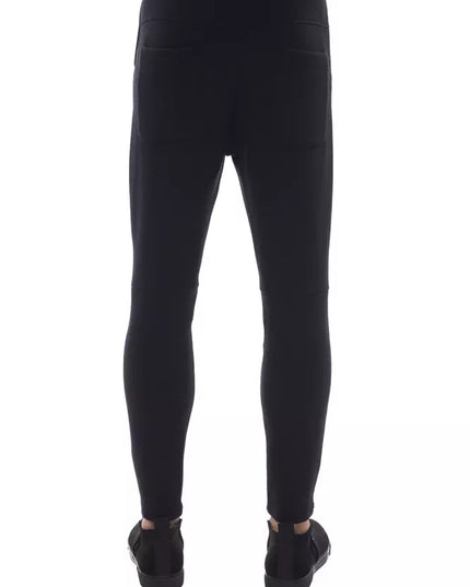 Nicolo Tonetto Black Viscose Men Pant