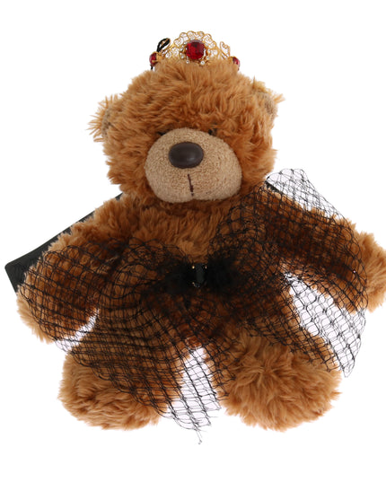 Dolce & Gabbana Teddy Bear Gold Crystal  Crown Tiara Diadem Hair Band