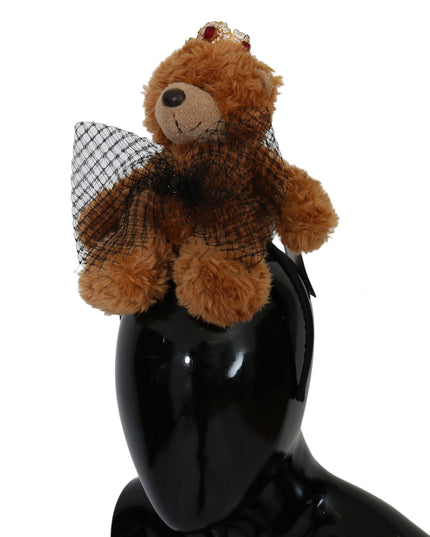 Dolce & Gabbana Teddy Bear Gold Crystal  Crown Tiara Diadem Hair Band