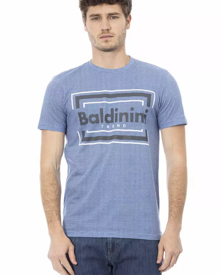 Baldinini Trend Light Blue Cotton Men T-Shirt
