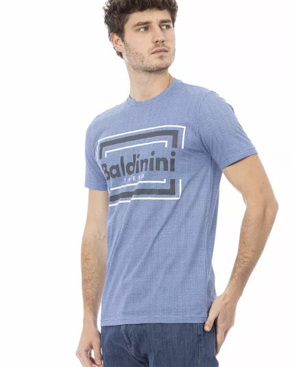 Baldinini Trend Light Blue Cotton Men T-Shirt