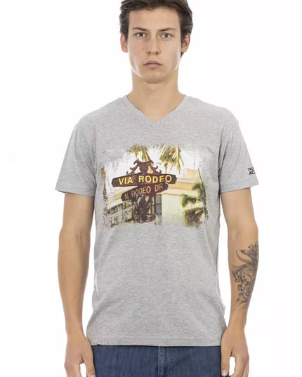 Trussardi Action Gray Cotton Men's T-Shirt