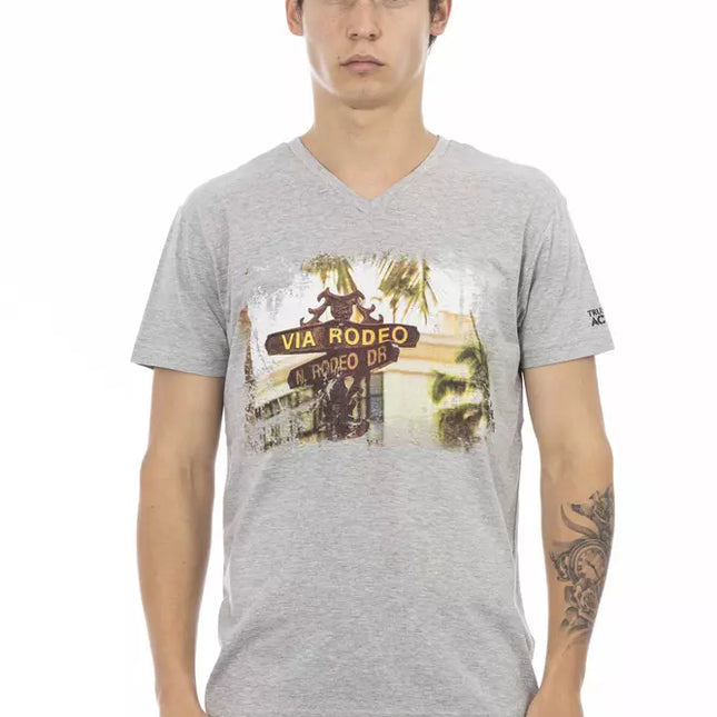 Trussardi Action Gray Cotton Men's T-Shirt