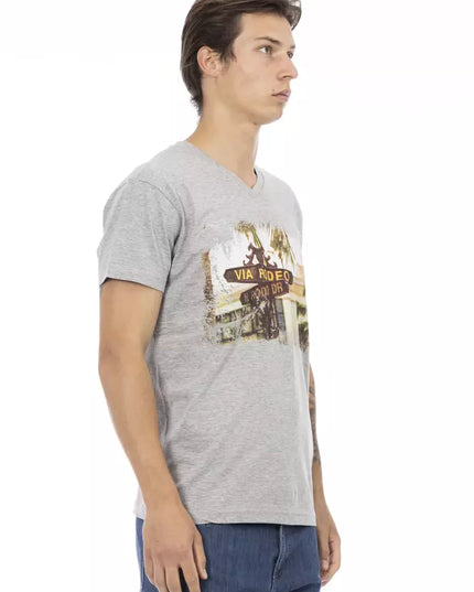 Trussardi Action Gray Cotton Men's T-Shirt