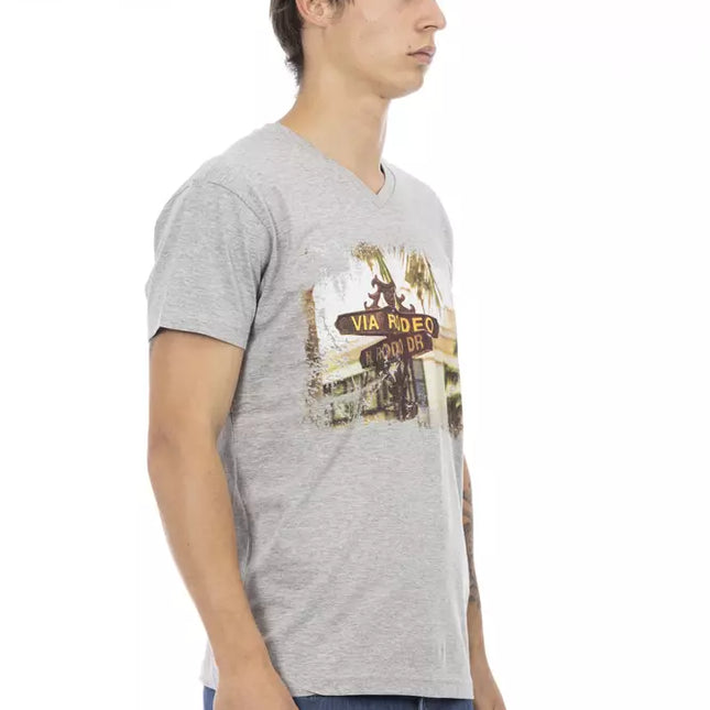 Trussardi Action Gray Cotton Men's T-Shirt