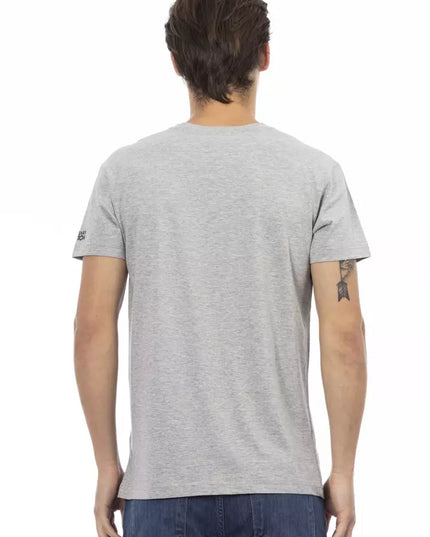 Trussardi Action Gray Cotton Men's T-Shirt