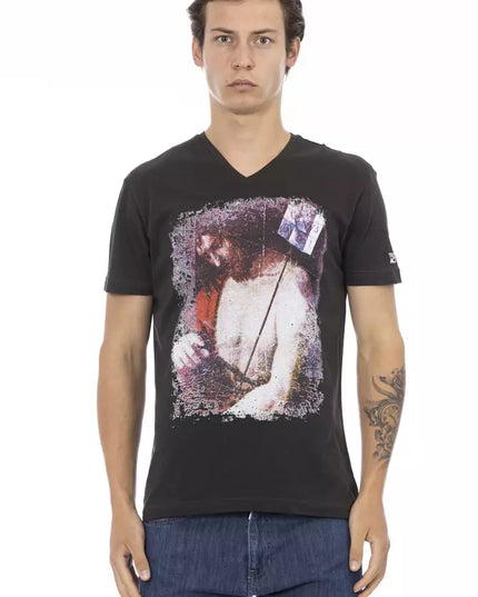 Trussardi Action Black Cotton Men's T-Shirt