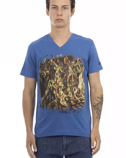 Trussardi Action Blue Cotton Men's T-Shirt