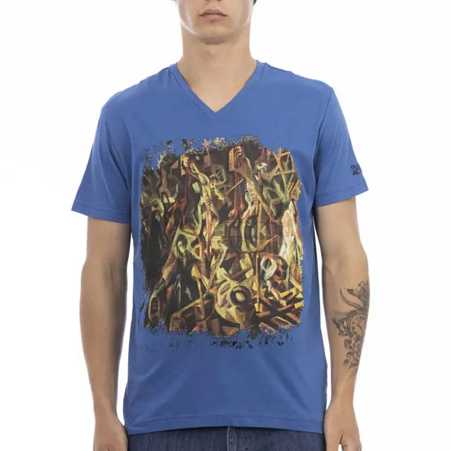 Trussardi Action Blue Cotton Men's T-Shirt