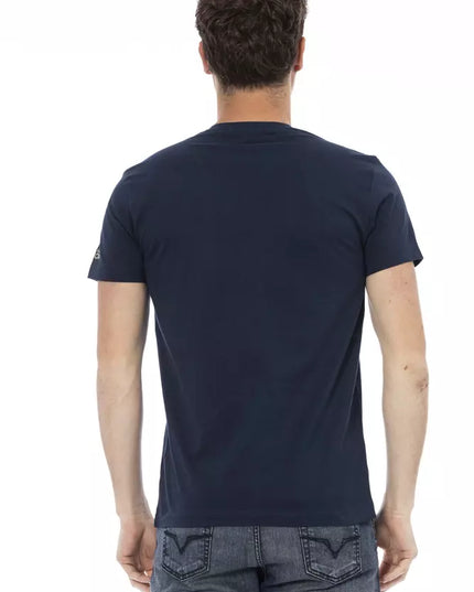 Trussardi Action Blue Cotton Men's T-Shirt