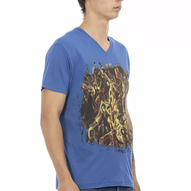 Trussardi Action Blue Cotton Men's T-Shirt