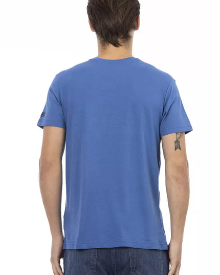 Trussardi Action Blue Cotton Men's T-Shirt