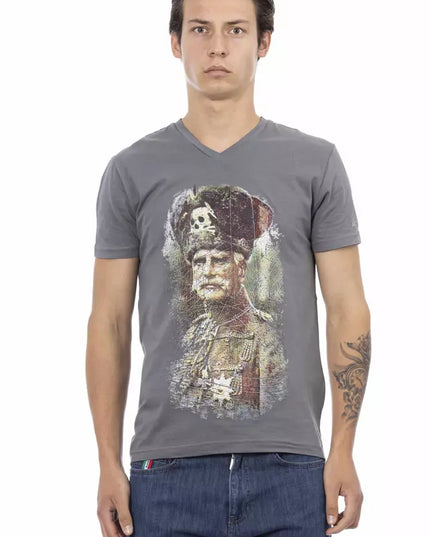 Trussardi Action Gray Cotton Men's T-Shirt