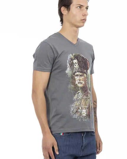 Trussardi Action Gray Cotton Men's T-Shirt