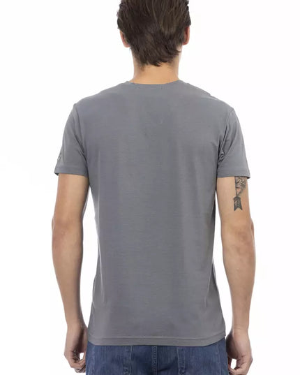 Trussardi Action Gray Cotton Men's T-Shirt